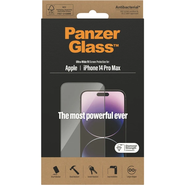 PanzerGlass™ Ultra-Wide Fit sklo iPhone 14 Pro Max - Ochranné fólie a sklo - Obrázok VCKG100501