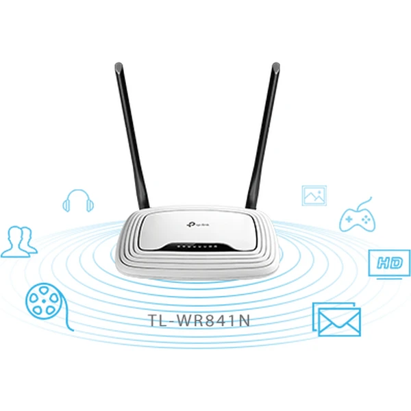 TP-Link TL-WR841N Wi-Fi 4 router biely - Wi-Fi routery - Obrázok VCKN600301