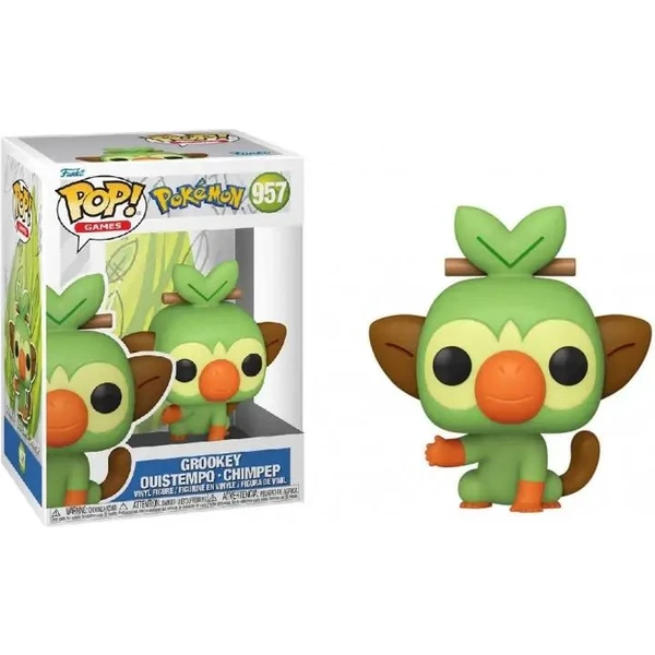 Funko POP! #957 Games: Pokémon S14 - Grookey - Funko POP! - Hlavný obrázok