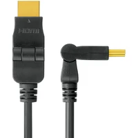 PremiumCord HDMI/HDMI kábel s otočnými konektormi 10m čierny - Káble a redukcie