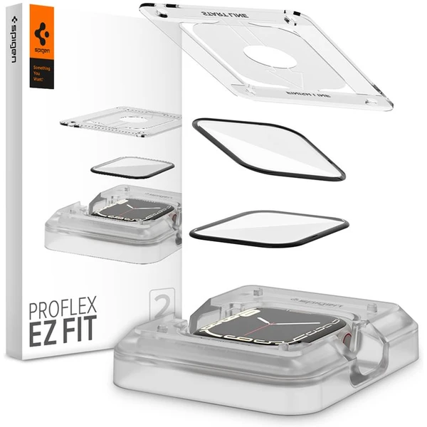 Spigen ProFlex EZ Fit 2 Pack sklo Apple Watch 9/8/7 (45mm) - Ochranné fólie a sklo - Hlavný obrázok
