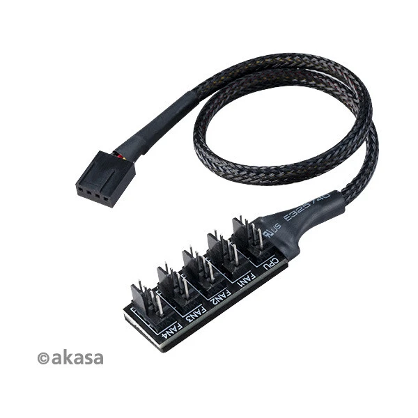 Akasa Viper, White Fan 12cm, 3ks v balení, biela - Ventilátory pre PC - Obrázok VE4X600301