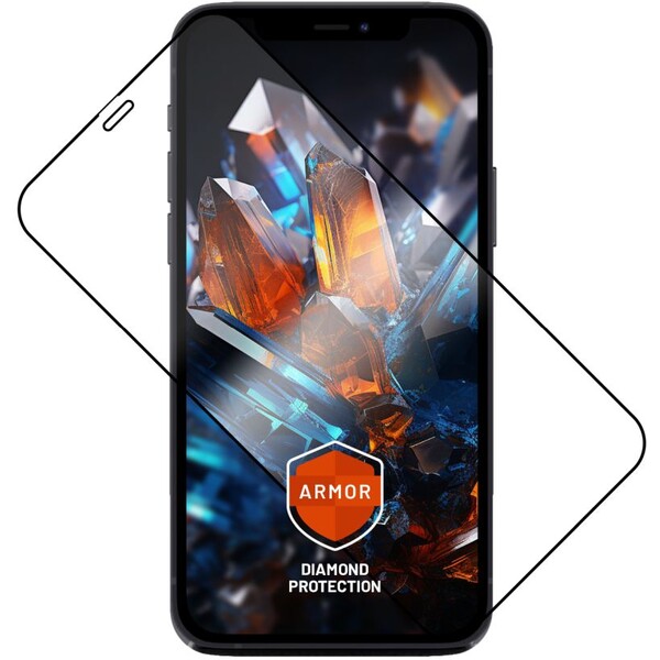 FIXED Armor prémiové tvrdené sklo s aplikátorom Apple iPhone 12/12 Pre čierne