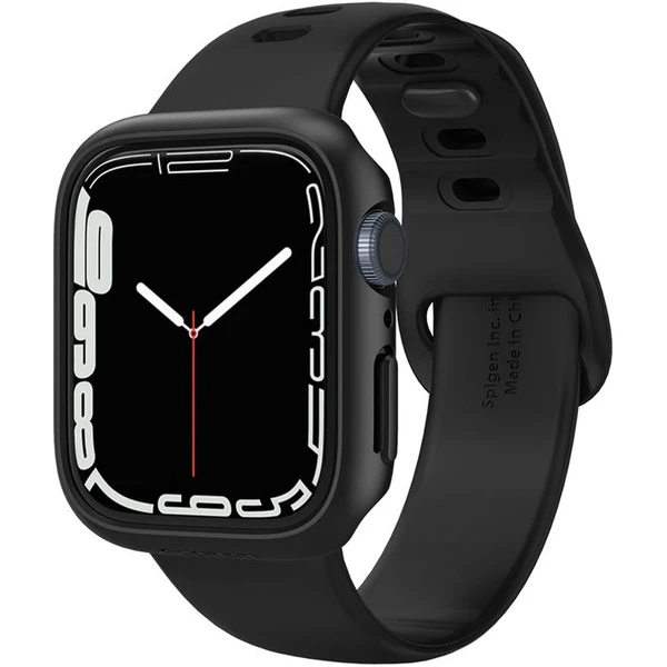 Spigen Thin Fit puzdro Apple Watch 9/8/7 (41mm) čierne - Puzdra - Obrázok VF1PF00101