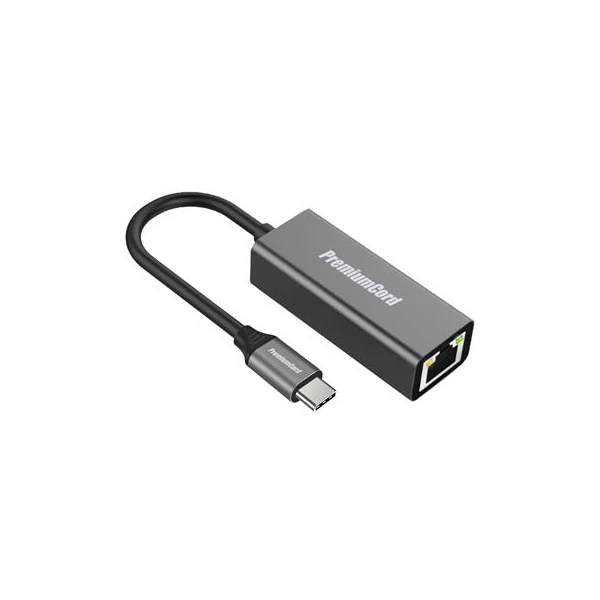 PremiumCord Prevodník USB-C na Gigabit konektor RJ45 - Sieťové karty - Hlavný obrázok