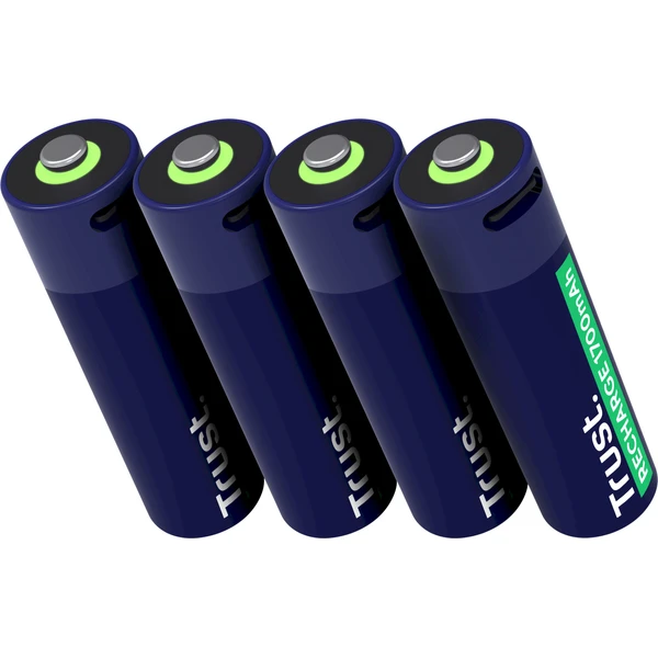 Trust USB-C dobíjacia batéria AA - 4ks - Batérie - Obrázok VFAL000K01