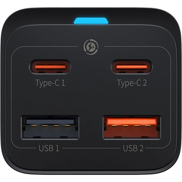 Rýchlonabíjačka do siete Baseus GaN3 Pro, 2x USB-C, 2x USB 65W čierna - Nabíjačky - Obrázok VFGE000L01