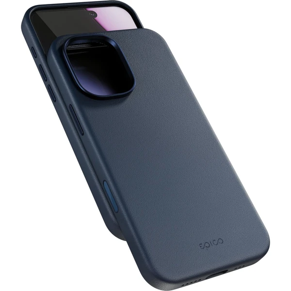 Epico Leather Pro Mag+ kryt pre iPhone 17 Qi2 & Magsafe kompatibilný modrý - Puzdra - Hlavný obrázok
