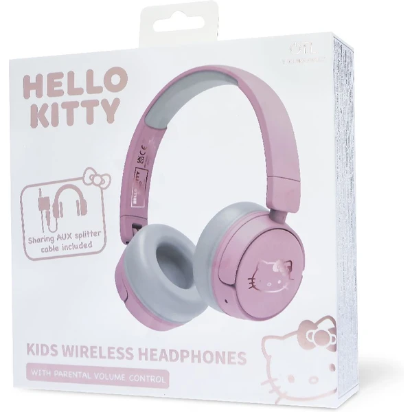 OTL bezdrôtové slúchadlá detské s motívom Hello Kitty ružová/biela - Slúchadlá - Obrázok VFTM100501