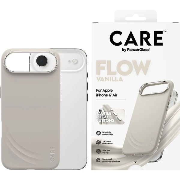 Panzer Glass ® CARE Flow kryt s MagSafe Apple iPhone Air Vanilla - Puzdra - Obrázok VGDH000K01
