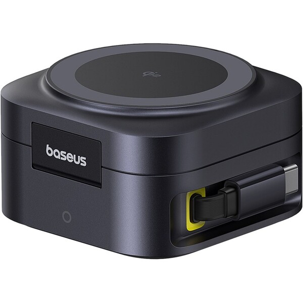 Baseus PicoGo Series magnetický bezdrôtový nabíjací stojan 2v1 Qi2 67W čierny