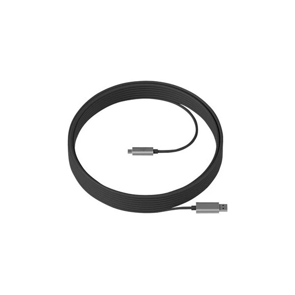 Logitech Strong USB-A/USB-C napájací kábel 10m čierny - Káble a redukcie - Hlavný obrázok
