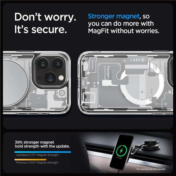 Spigen Ultra Hybrid MagFit kryt iPhone 15 Pro zero one biely - Puzdra - Obrázok VGHA000601