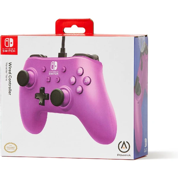 PowerA Wired Controller pre Nintendo Switch – Grape Purple - Herné ovládače - Obrázok VGMM100501