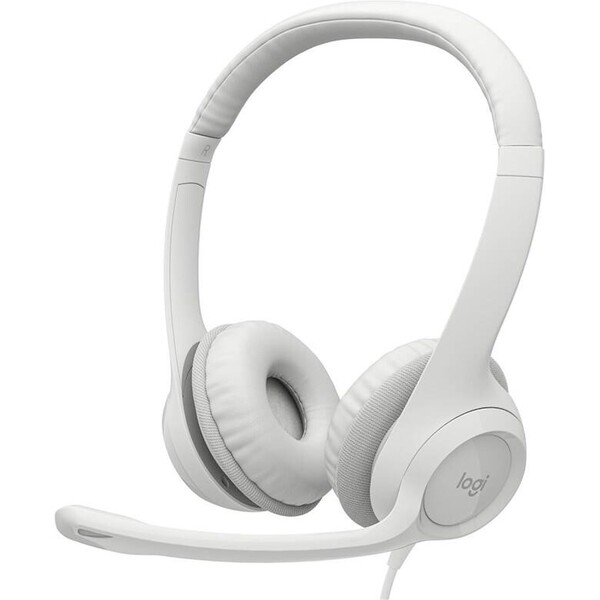 E-shop Logitech H390 slúchadlá biela