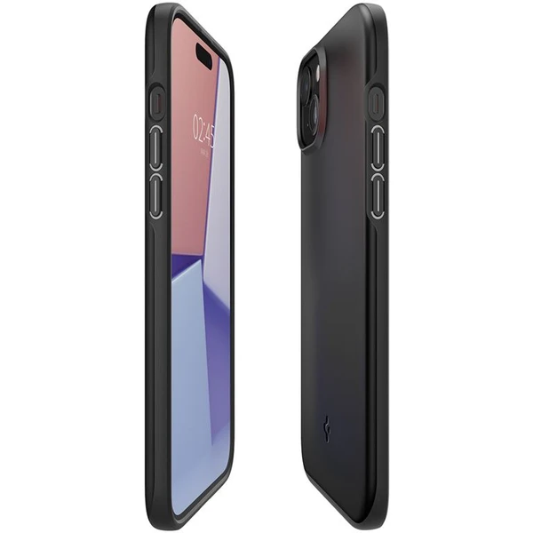 Spigen Thin Fit kryt iPhone 15 čierny - Puzdra - Obrázok VGU8000601
