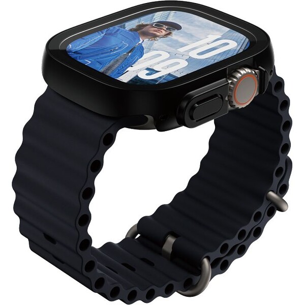 PanzerGlass® Apple Watch Ultra 3/2/1 tenký čierny kryt s ochranným sklom