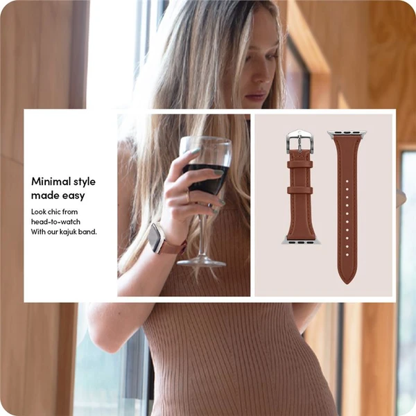Spigen Kajuk Watch Band remienok Apple Watch 41/40/38mm hnedý - Remienky - Obrázok VHC5000L01