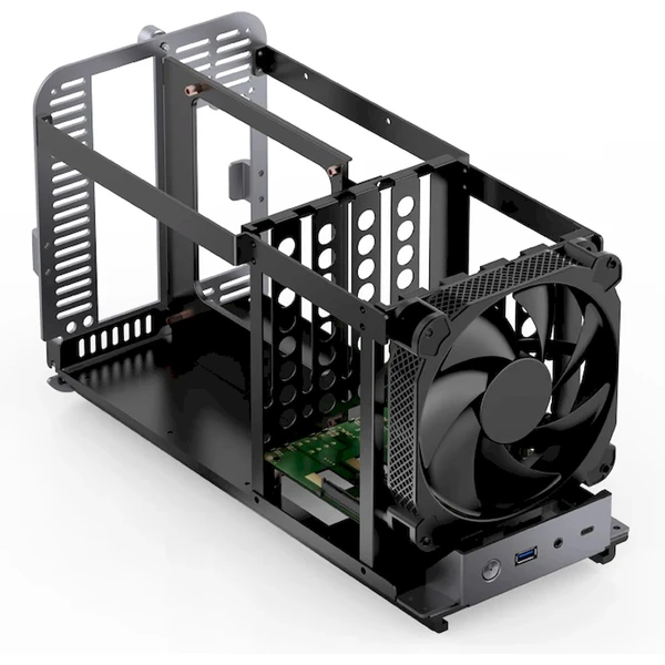 Jonsbo N1 Mini-ITX sivá - Počítačové skrine - Obrázok VIUD000K01