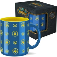 Keramický hrnček World of Warcraft Aliancia - celoplošný vzor 330 ml (darčekové balenie) - Hrnčeky