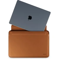 Epico kožené púzdro pre Macbook Pro 13,3"/Air 13"/Air 13,6" hnedé - Puzdra