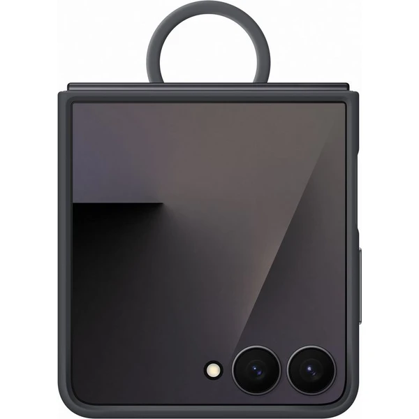 Samsung Ring Silicone Case ochranný kryt Galaxy Z Flip7 čierny - Puzdra - Obrázok VPGE000K01