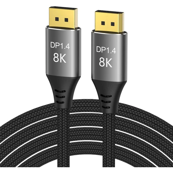 PremiumCord DisplayPort 1.4/DisplayPort 1.4 kábel 8K 7,5m strieborný - Káble a redukcie - Hlavný obrázok
