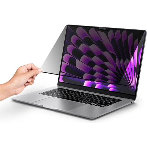 Spigen SafeView Privacy Filter MacBook Air ochranná fólia 15" M2/M3/M4 - Ochranné fólie a sklo - Obrázok VRN5000701