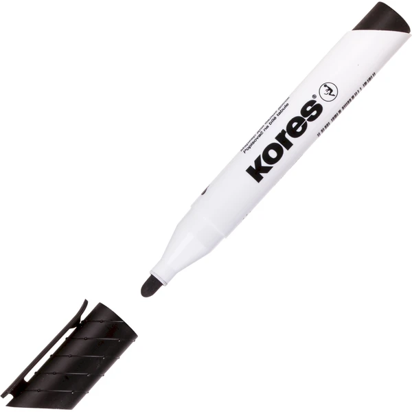 Kores K-MARKER popisovač na biele tabule a flipcharty s okrúhlym hrotom čierny - Popisovače - Hlavný obrázok