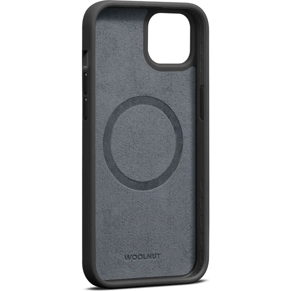 Woolnut MagSafe kožený kryt pre iPhone 15 Plus čierny - Puzdra - Obrázok VT00000L01