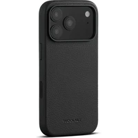 Woolnut MagSafe kožený kryt iPhone 17 Pro čierny - Puzdra