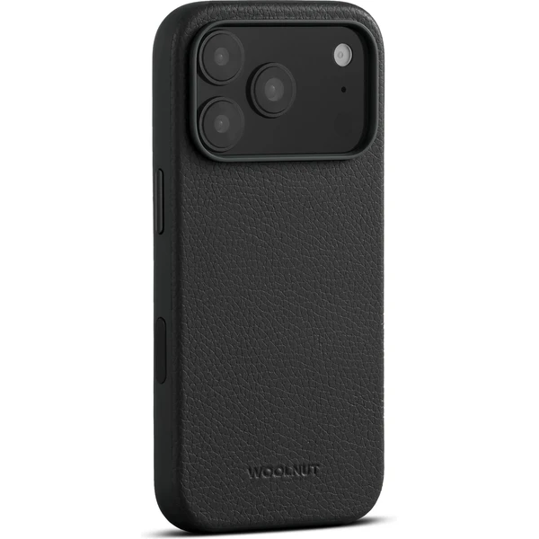 Woolnut MagSafe kožený kryt iPhone 17 Pro čierny - Puzdra - Hlavný obrázok