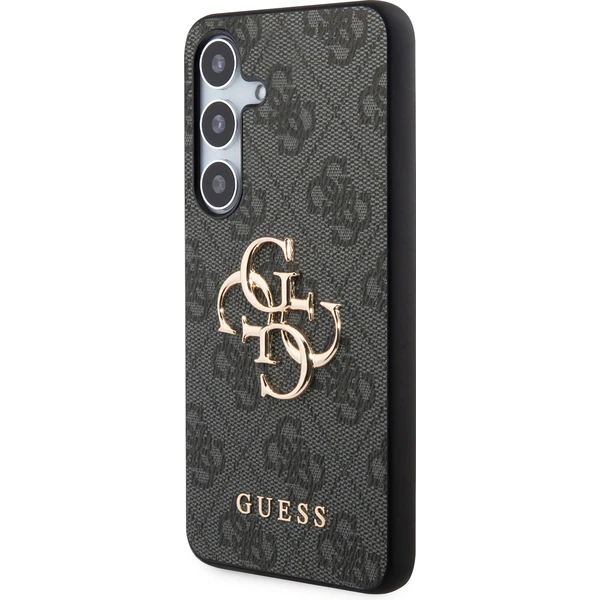 Guess PU 4G Metal Logo Zadný kryt Samsung Galaxy S24 sivý - Puzdra - Obrázok VUH1000O01