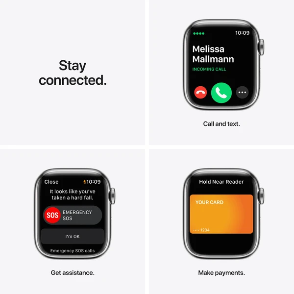 Apple Watch Series 7 Cellular 41mm oceľ (Ďalšia) - Inteligentné hodinky - Obrázok VUZZ000501