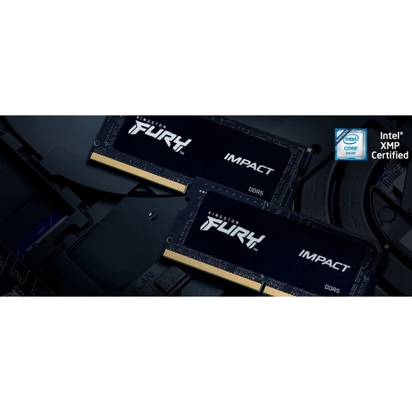 Kingston FURY Impact Black DDR5 16GB 4800MT/s CL38 SO-DIMM (1x16GB) XMP - Operačné pamäte - Obrázok VVAY600301