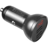 Baseus 24W 2x USB nabíjačka do auta šedá - Nabíjačky