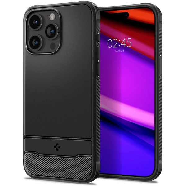 Spigen Rugged Armor MagFit iPhone 15 Pro Max matne čierny - Puzdra - Obrázok VWW8000601
