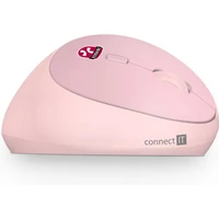 CONNECT IT FOR HEALTH LADIES ergonomická vertikálna myš ružová - Myši