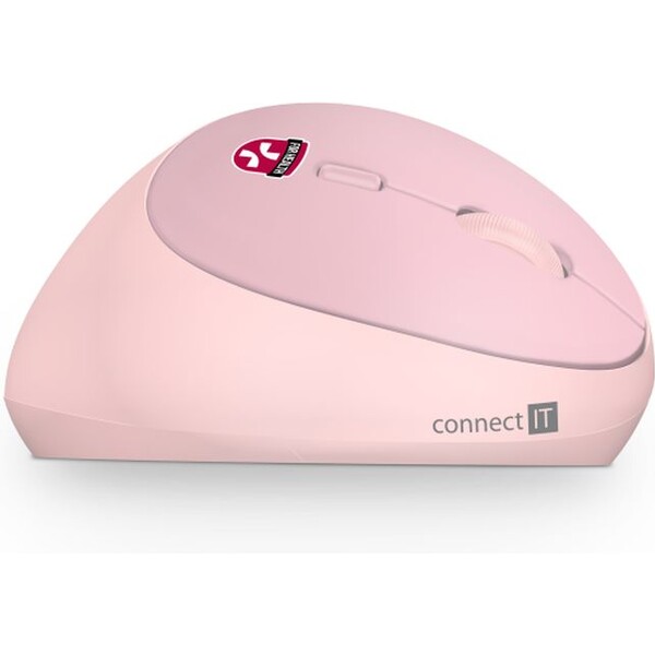 CONNECT IT FOR HEALTH LADIES ergonomická vertikálna myš ružová
