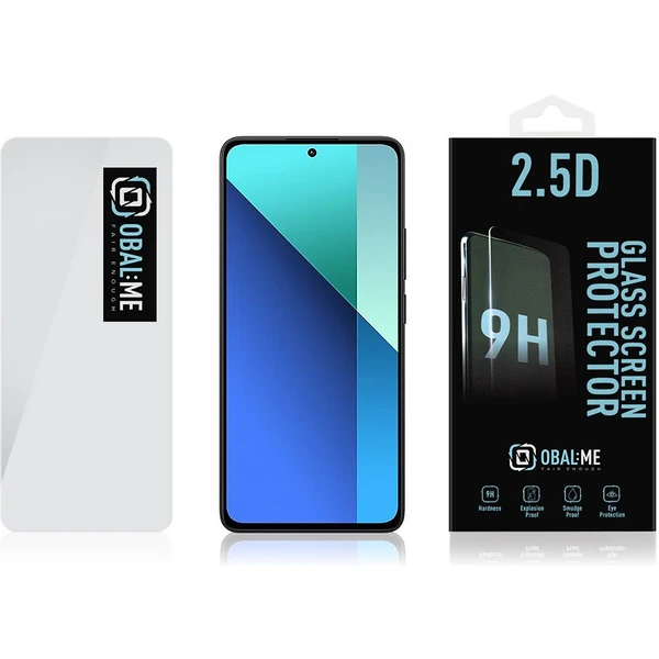 OBAL:ME 2.5D Tvrdené Sklo pre Xiaomi Redmi Note 13 4G/5G číre - Ochranné fólie a sklo - Obrázok VXX3000P01