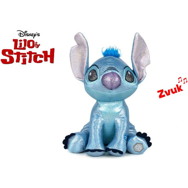 Plyšák Lilo & Stitch - Stitch Glitter ball 30 cm (so zvukom)