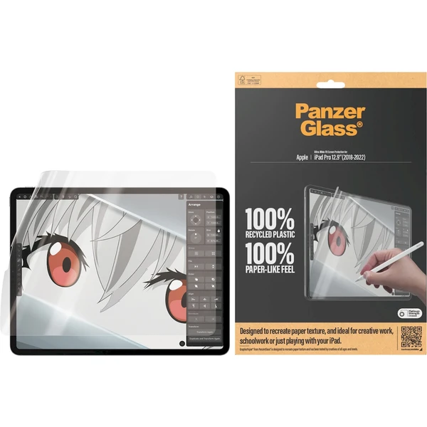 PanzerGlass GraphicPaper fólia na písanie a kreslenie iPad Pro 12.9" (2018-2022) - Ochranné fólie a sklo - Obrázok W0R4000J01