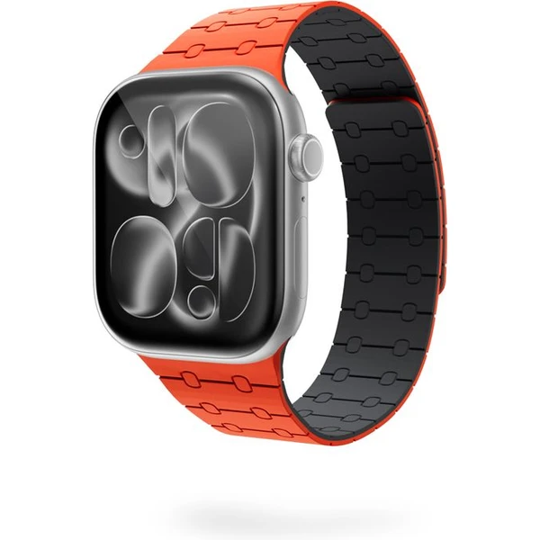 Epico Magnetic+ silikónový remienok pre Apple Watch 49/46/45/44/42mm oranžový - Remienky - Obrázok W0SJ000K01