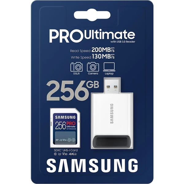 Samsung PRO Ultimate SDXC 256GB + USB adaptér - Pamäťové karty - Obrázok W133000K01