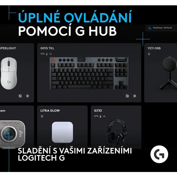 Logitech G Yeti Orb mikrofón čierny - Mikrofóny - Obrázok W134000P01