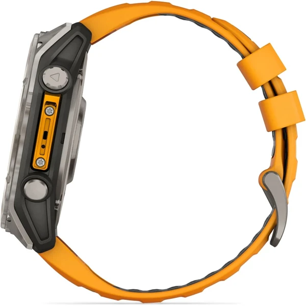 Garmin fenix 8 AMOLED Sapphire 51 mm titánové s oranžovým remienkom - Inteligentné hodinky - Obrázok W1LG000J01
