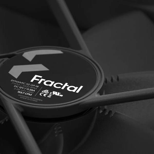 Fractal Design 180mm Dynamic X2 GP PWM čierna - Ventilátory pre PC - Obrázok W1UG300401