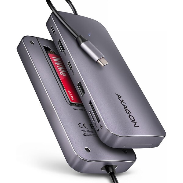 AXAGON HMC-6GM2 6v1 USB-C húb