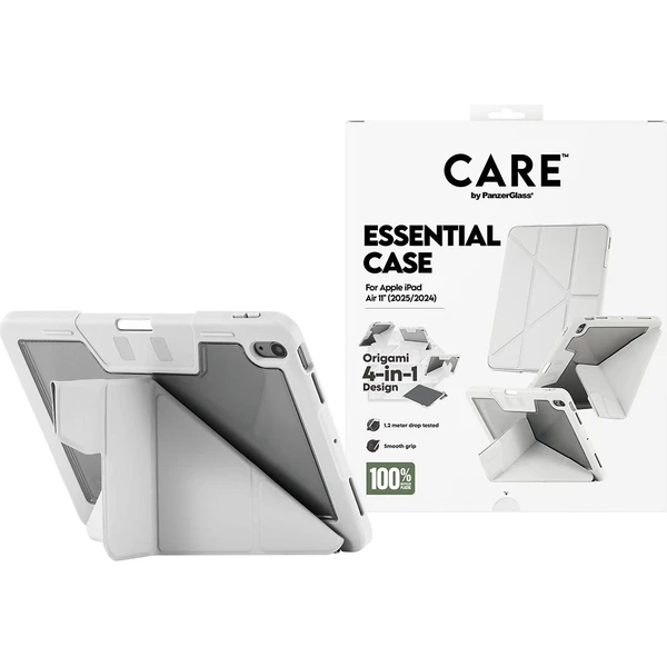 PanzerGlass® CARE 4v1 Essential puzdro Apple iPad Air 11" (2025/2024) sivé - Puzdra - Obrázok W1XL000K01