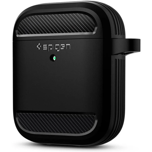 Spigen Rugged Armor puzdro AirPods čierne - Puzdra - Obrázok W1YEF00101